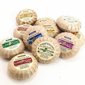 Aleppotvål rund med naturliga dofter