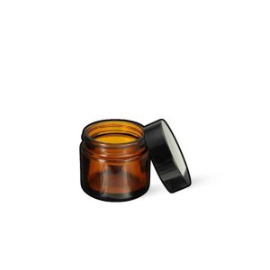 Brun glasburk 30 ml med lock