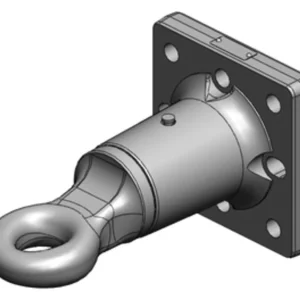 50mm roterbar hitchring med fläns 145x145 från Scharmüller