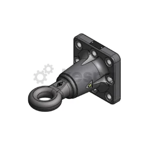 Dragögla 50 mm, hitchring roterbar med fläns 145x145 M20 från Walterscheid