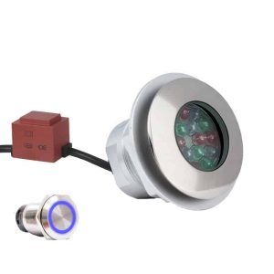 Led-lampa rostfri färgmix