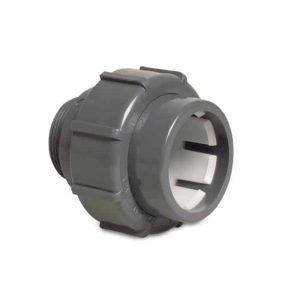 PVC klämkoppling 50 mm x gänga 1,5″