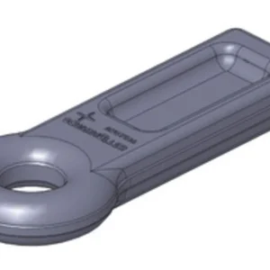 Svetsbar fast dragögla 50mm med skaft 40x90 från Scharmüller